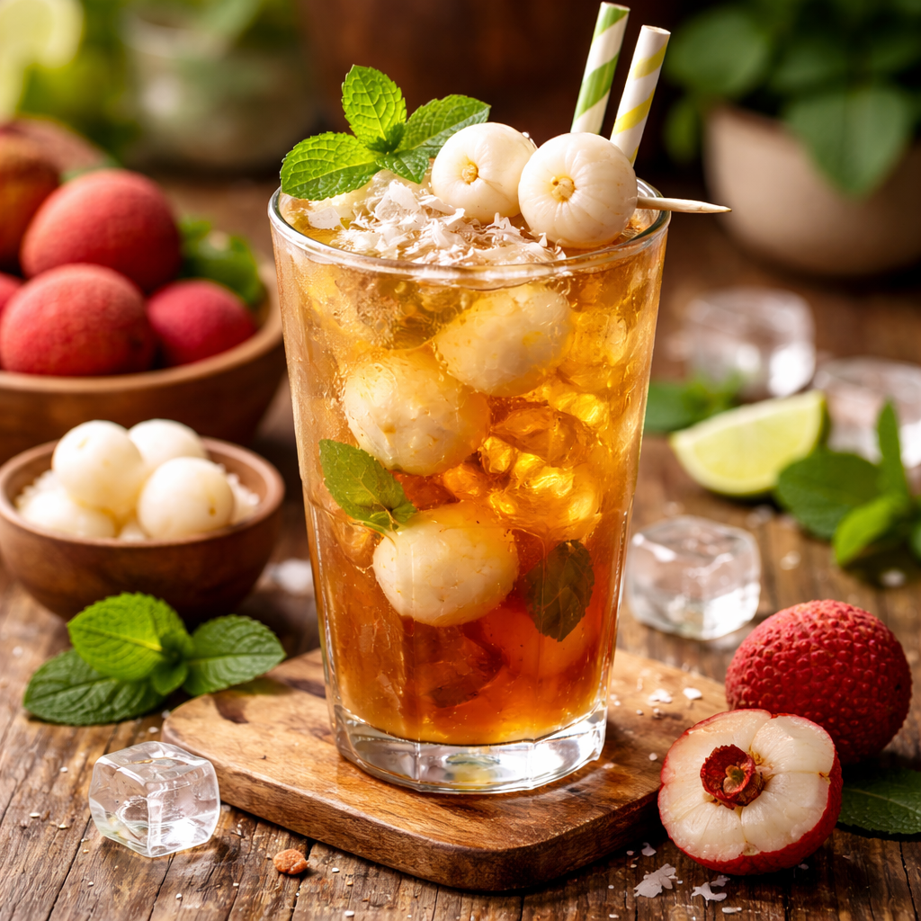 Lychee Tea Ice dengan rasa segar